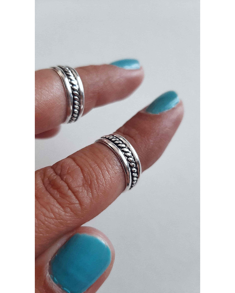 ANILLO MIDI TRIBAL 925°