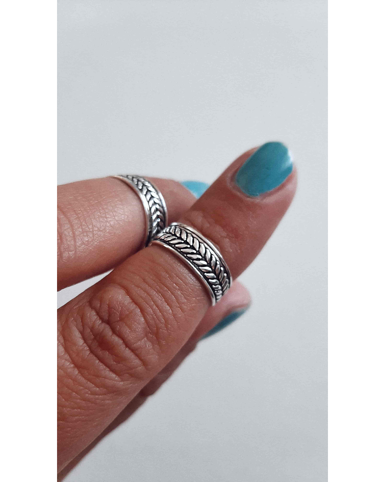 ANILLO MIDI ESPIGA 925°