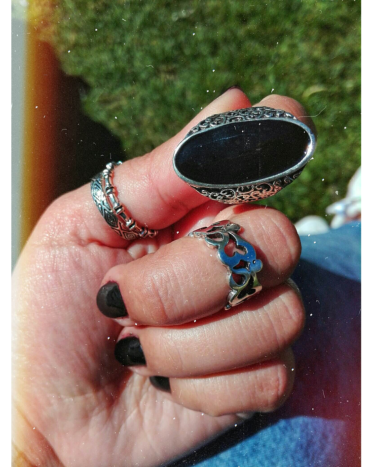 ANILLO DALIA NEGRA