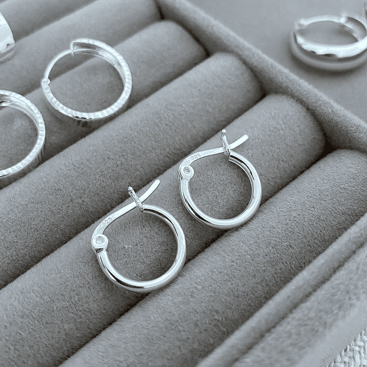 MINI ARGOLLAS LISAS 925 1