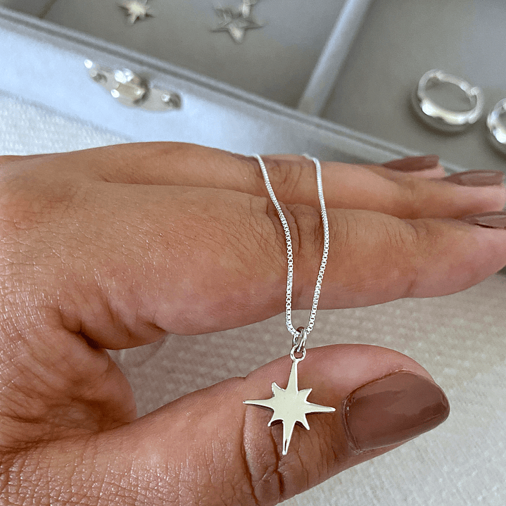 COLLAR ROSA DE LOS VIENTOS 925 1