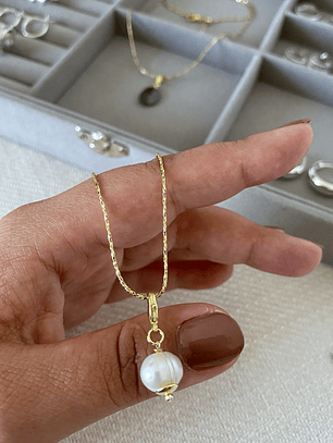 COLLAR PERLA 18K
