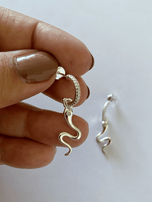 ARGOLLAS SERPIENTE CIRCON 925