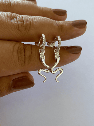 ARGOLLAS SERPIENTE CIRCON 925