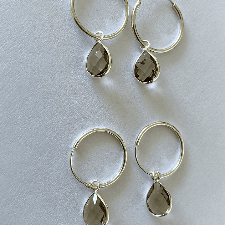 ARGOLLAS CRISTAL GOTAS 925 1