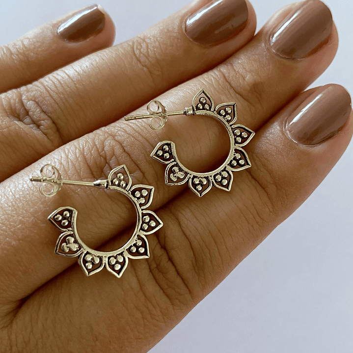 AROS ETNICOS PETALO 925 1