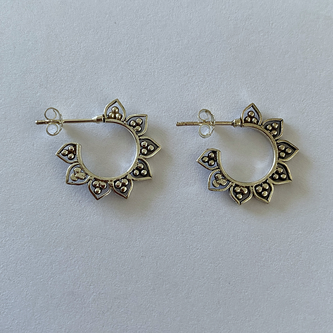 AROS ETNICOS PETALO 925 2