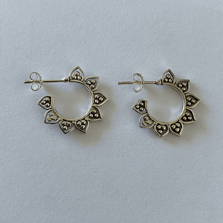 AROS ETNICOS PETALO 925 2