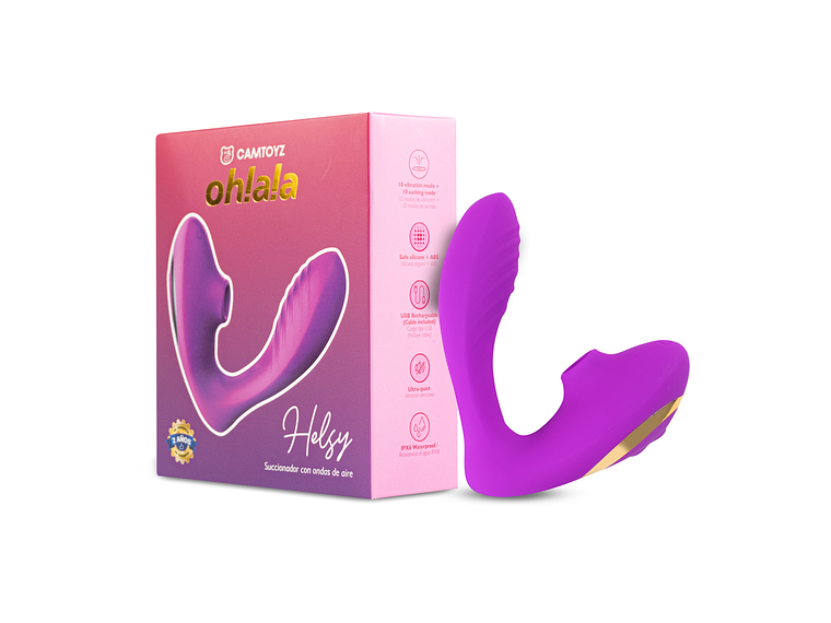 Helsley — Vibrador y succionador 2 en 1 para estimulación completa 2