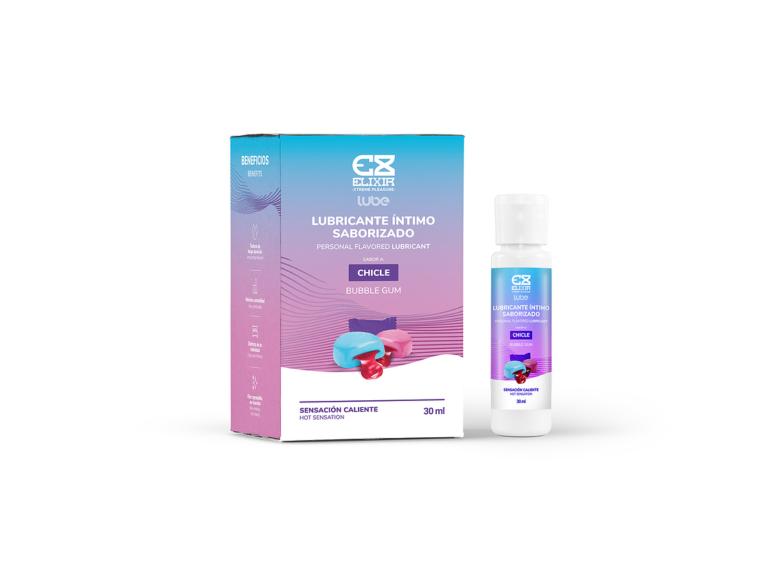 Lubricante sabor chicle Elixir — Diversión y suavidad con aroma dulce 2