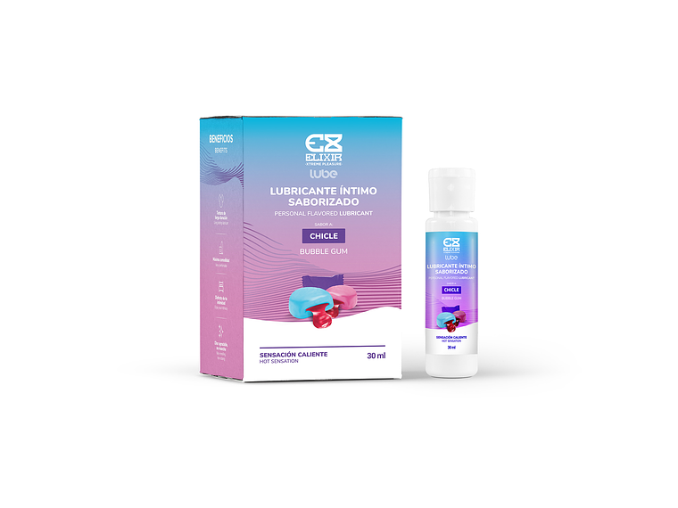 Lubricante sabor chicle Elixir — Diversión y suavidad con aroma dulce 2