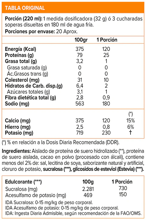 Dymatize
ISO 100 Hydrolyzed - 1.4 lbs / 20 servicios