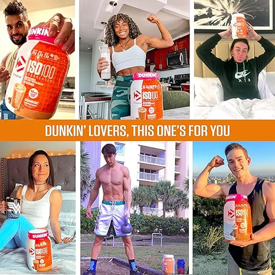 ​Proteína Dymatize Iso100 Dunkin Donuts Glazed Donut 1.34lb 5
