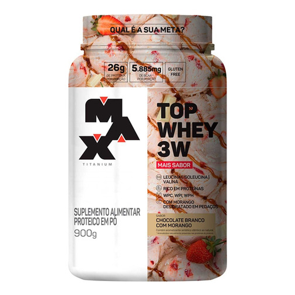 TOP WHEY 3W MAIS SABOR 900G