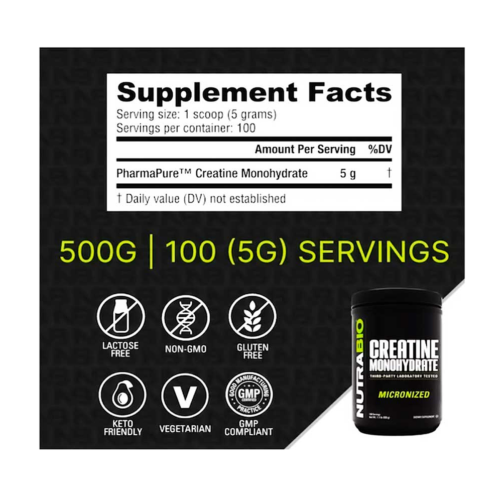 CREATINE MONOHYDRATE 500G 