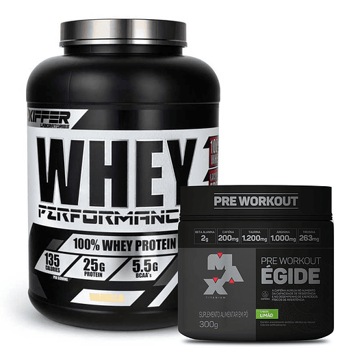 WHEY PERFORMANCE KIFFER + PRE ENTRENO EGIDE SABOR LIMON 3