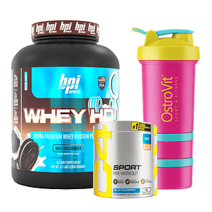 PROTEINA WHEY HD 1.8KG + PRE ENTRENO C4 30 SERVICIOS + SHAKER DE REGALO