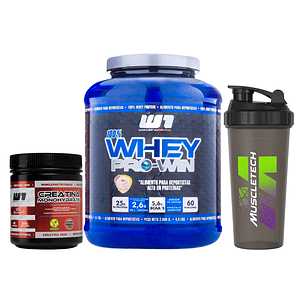 PROTEÍNA WHEY PRO-WIN 2KG + CREATINA MONOHIDRATADA 300G Y SHAKER DE REGALO