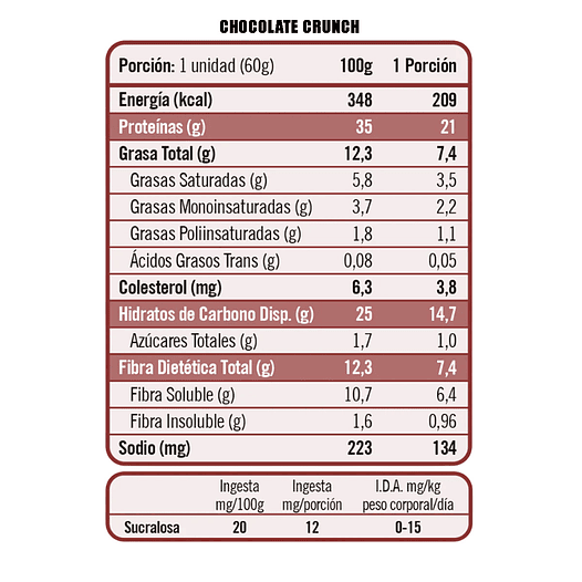 BARRITA PROTEIN BITE 55G (UNIDAD) 2