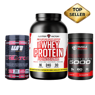 100% WHEY PROTEIN PROFESSIONAL + PRE KREATOR + CREATINA 300GR 