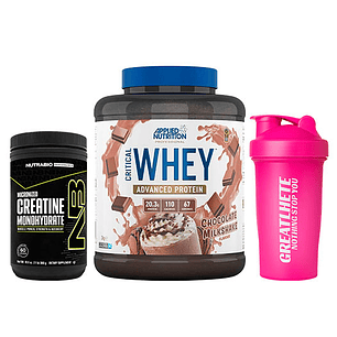 PROTEINA CRITICAL WHEY 2KG + CREATINA NUTRABIO 300G + SHAKER DE REGALO