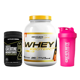 PROTEINA WHEY 5LBS + CREATINA 300G + SHAKER DE REGALO