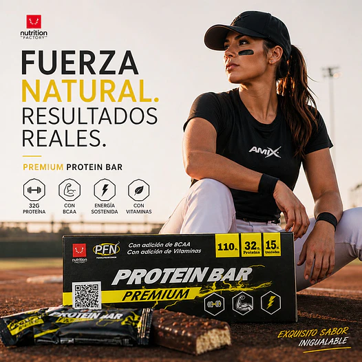 PROTEIN BAR PREMIUM (15 UNIDADES) NUTRITION FACTORY 2