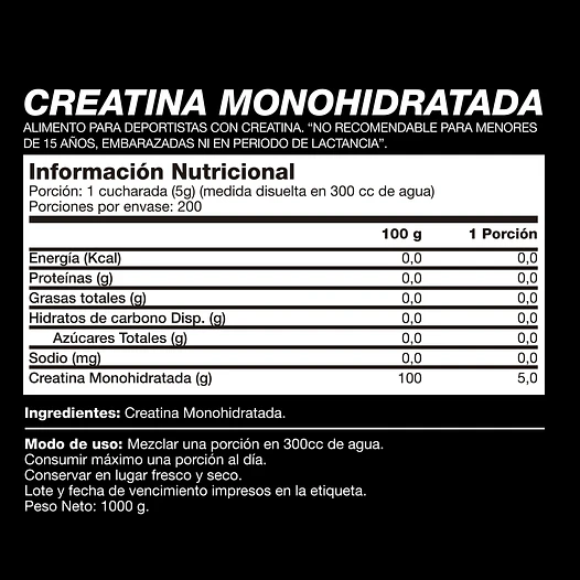 2 x CREATINA MONOHIDRATADA MICRONIZADA 1KG MUSCLEFACTORY 3