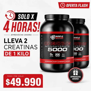 2 x CREATINA MONOHIDRATADA MICRONIZADA 1KG MUSCLEFACTORY