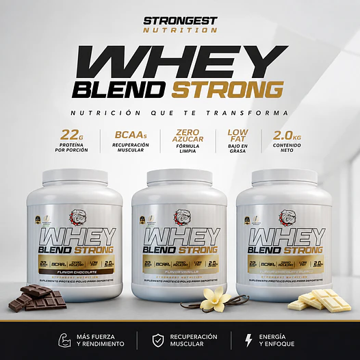 WHEY BLEND PROTEIN 2KG - STRONGEST  4