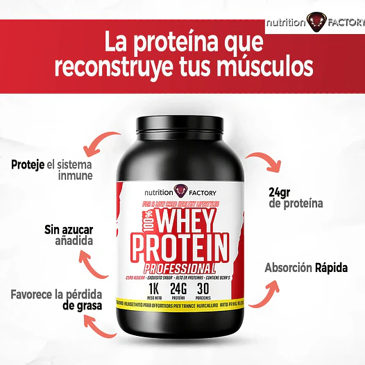 100% WHEY PROTEIN PROFESSIONAL 1KG + CREATINA MONOHIDRATO 1KG 3