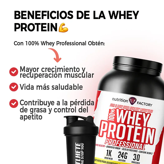 100% WHEY PROTEIN PROFESSIONAL 1KG + CREATINA MONOHIDRATO 1KG 4