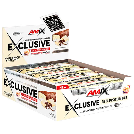 CAJA BARRITAS EXCLUSIVE PROTEIN BAR (12 UDS) AMIX 3