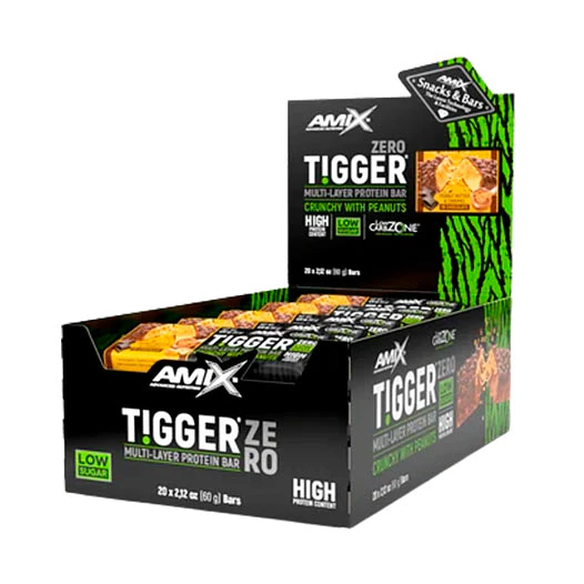 CAJA BARRITAS TIGGER CERO PROTEIN BAR (20 UNIDADES) AMIX 1