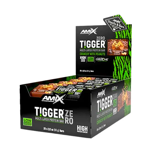 CAJA BARRITAS TIGGER CERO PROTEIN BAR (20 UNIDADES) AMIX 2