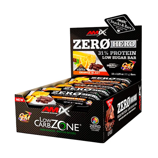 CAJA BARRITA ZERO HERO (15 UNIDADES) AMIX 1