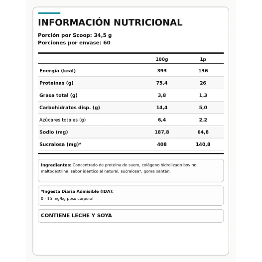 PROTEÍNA WHEY PROTEIN CON COLÁGENO 4.56LB GREATLHETE 3