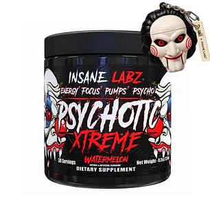 PSYCHOCIT XTREME INSANE LABZ 30 SERVINGS + LLAVERO SAWII PORTA PROTEINA DE REGALO