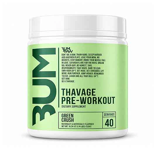 PRE ENTRENAMIENTO CBUM THAVAGE PRE-WORKOUT 40 SERVINGS 1
