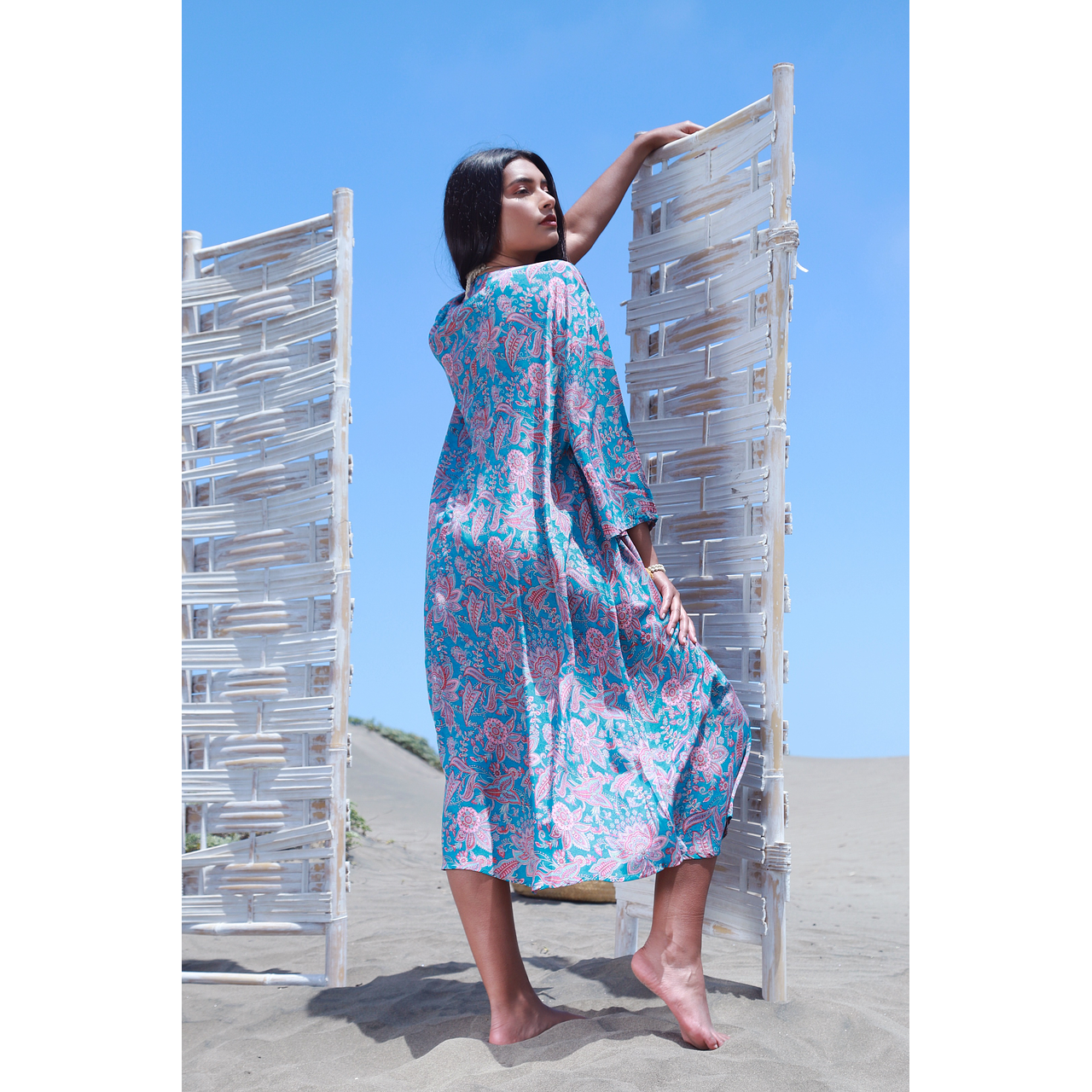 Kimono Maxi Print