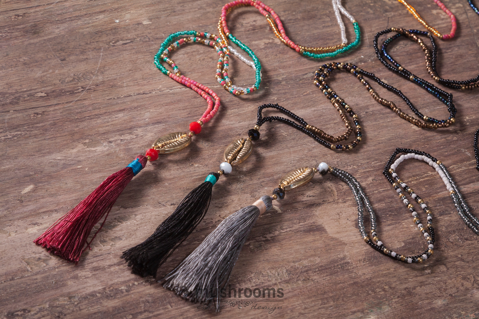 Collar Beads Shell Metal