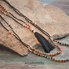 Collar Largo Beads Volcanica-Negro