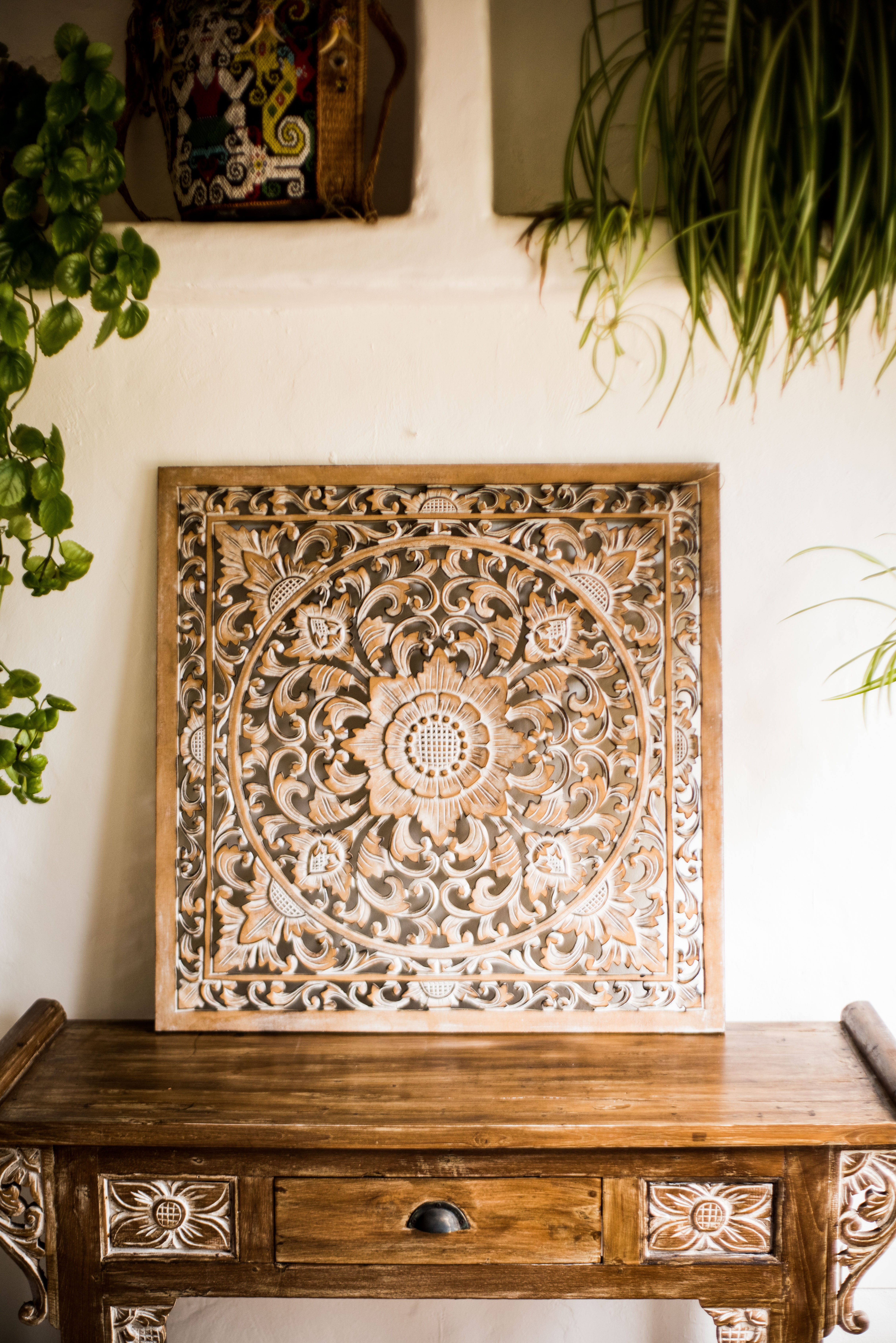 Panel Tallado Flower