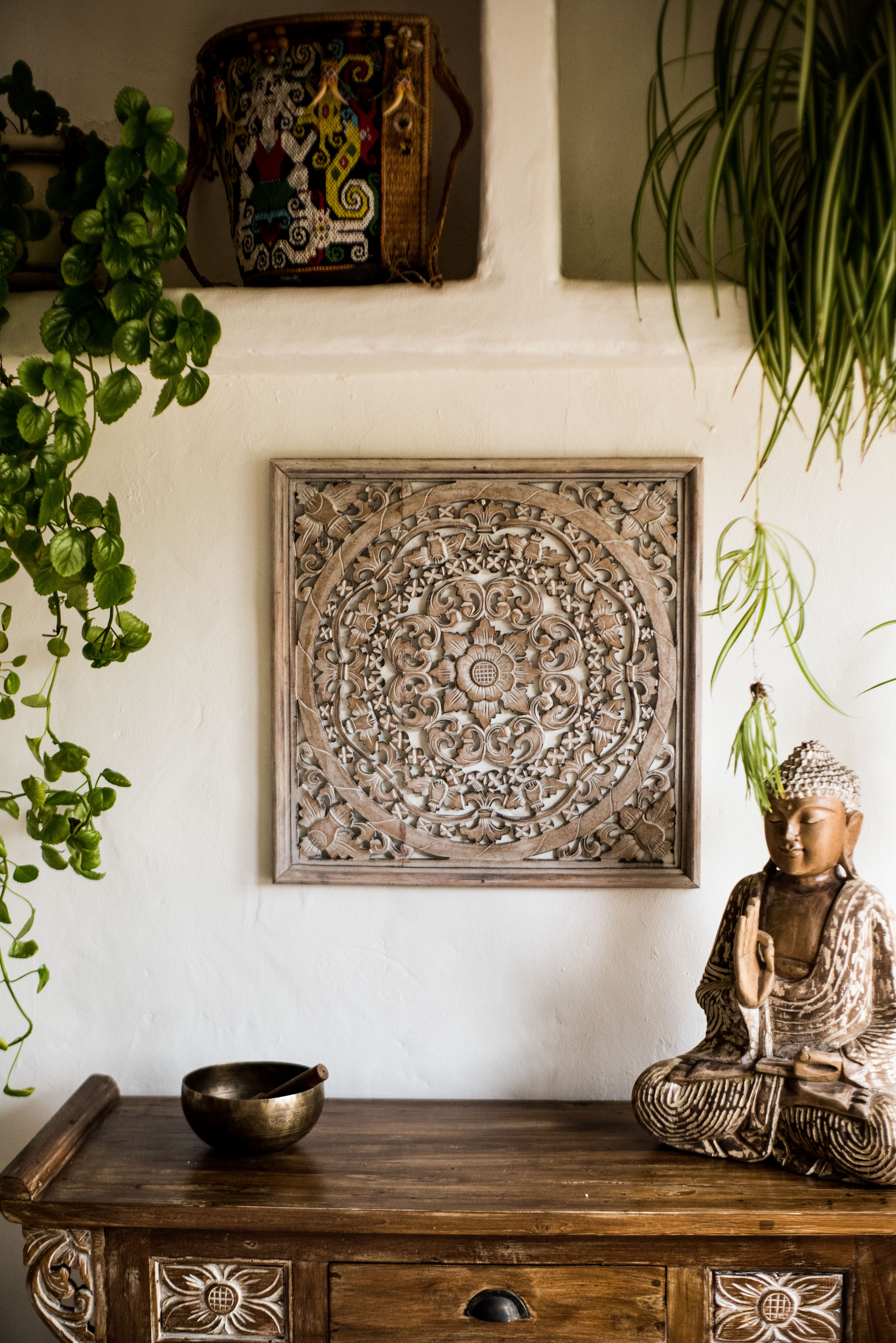 Panel Tallado Flower