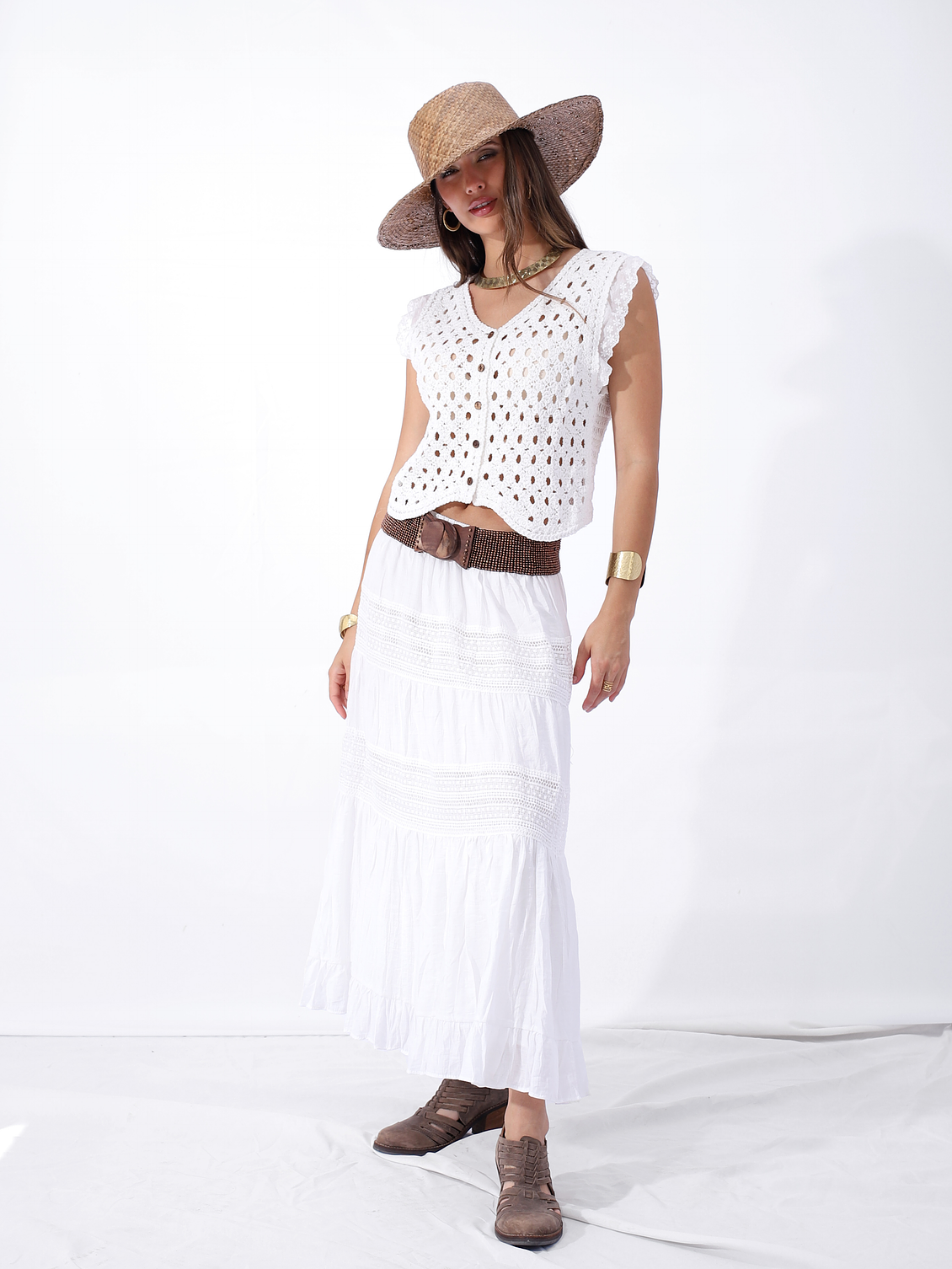 Waistcoat Crochet Biba  1