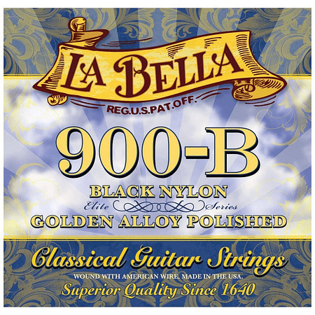Cuerdas La Bella Guitarra Clásica (Agudas Negras) 900B