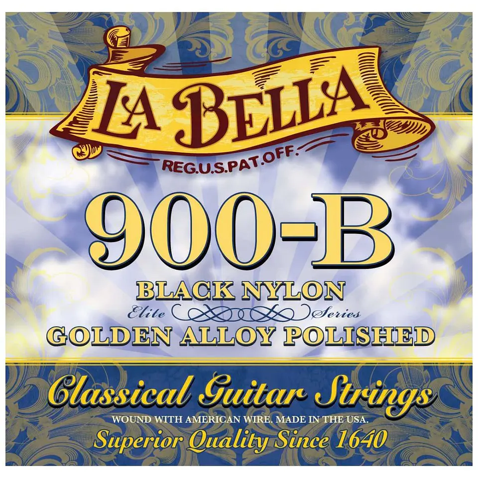 Cuerdas La Bella Guitarra Clásica (Agudas Negras) 900B 1