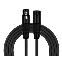 Pack 6 Cables Microfono Xlr 3 Mts Kirlin Negro