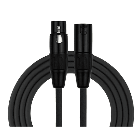 Pack 6 Cables Microfono Xlr 6 Mts Kirlin Negro