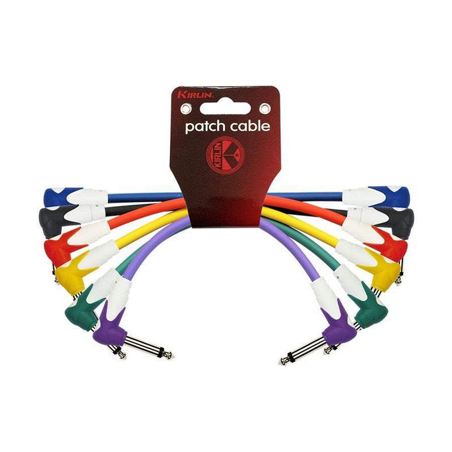 Pack 6 Cables Plug-Plug Angulo Colores 0.3 Mts Lg6-243-6